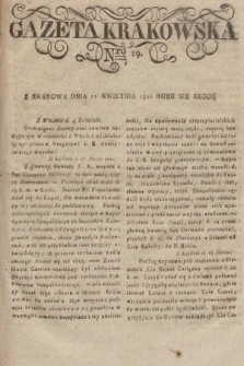 Gazeta Krakowska. 1821, nr 29