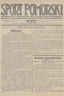 Sport Pomorski : bezpłatny dodatek do „Echa Gdańskiego”. R.1, 1926, nr 44