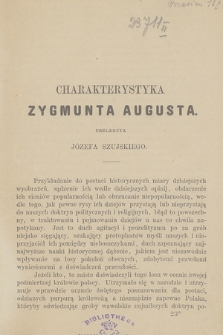 Charakterystyka Zygmunta Augusta