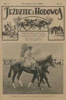 Jeździec i Hodowca. R.1, 1922, nr 11