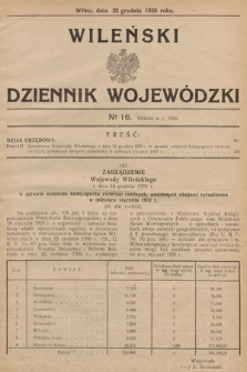 Wileński Dziennik Wojewódzki. 1936, nr 16