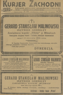 Kurjer Zachodni Iskra : dziennik polityczny, gospodarczy i literacki. R.19, 1928, nr 14
