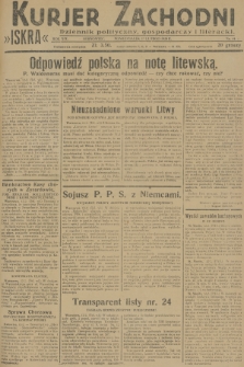 Kurjer Zachodni Iskra : dziennik polityczny, gospodarczy i literacki. R.19, 1928, nr 44