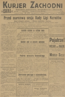 Kurjer Zachodni Iskra : dziennik polityczny, gospodarczy i literacki. R.19, 1928, nr 59