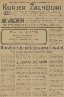 Kurjer Zachodni Iskra : dziennik polityczny, gospodarczy i literacki. R.19, 1928, nr 64