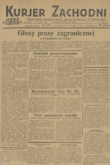 Kurjer Zachodni Iskra : dziennik polityczny, gospodarczy i literacki. R.19, 1928, nr 69