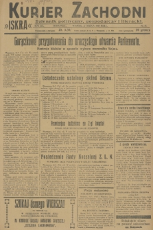 Kurjer Zachodni Iskra : dziennik polityczny, gospodarczy i literacki. R.19, 1928, nr 87