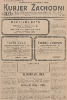 Kurjer Zachodni Iskra : dziennik polityczny, gospodarczy i literacki. R.19, 1928, nr 151