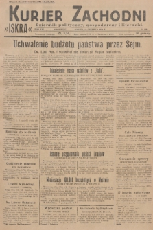 Kurjer Zachodni Iskra : dziennik polityczny, gospodarczy i literacki. R.19, 1928, nr 164