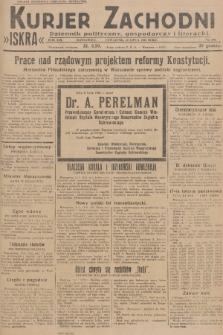 Kurjer Zachodni Iskra : dziennik polityczny, gospodarczy i literacki. R.19, 1928, nr 190