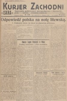 Kurjer Zachodni Iskra : dziennik polityczny, gospodarczy i literacki. R.19, 1928, nr 229