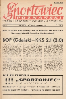 Sportowiec Poznański : tygodnik poświęcony wychowaniu fizycznemu. R.1, 1945, nr 16