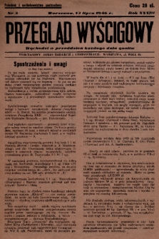 Przegląd Wyścigowy. R.33, 1946, nr 2