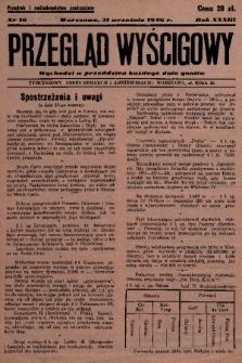 Przegląd Wyścigowy. R.33, 1946, nr 16