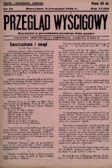 Przegląd Wyścigowy. R.33, 1946, nr 30