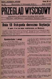 Przegląd Wyścigowy. R.33, 1946, nr 31