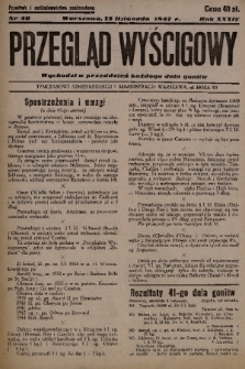 Przegląd Wyścigowy. R.34, 1947, nr 48