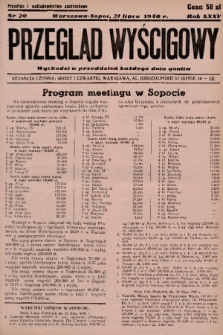 Przegląd Wyścigowy. R.35, 1948, nr 20
