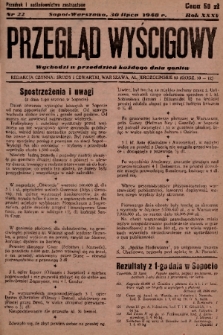 Przegląd Wyścigowy. R.35, 1948, nr 22