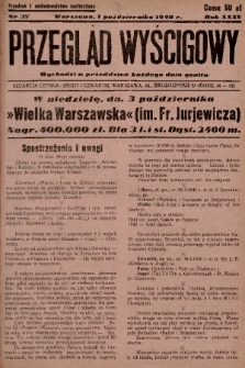 Przegląd Wyścigowy. R.35, 1948, nr 37