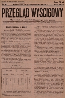 Przegląd Wyścigowy. R.35, 1948, nr 42