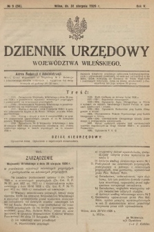 Dziennik Urzędowy Województwa Wileńskiego. 1926, nr 9