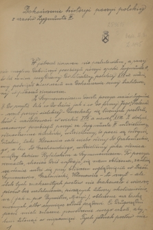 Literatura polska w XVII w. : wykłady prof. J. Kallenbacha w Uniwer. Lwowskim : półrocze letnie 1907