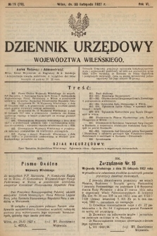 Dziennik Urzędowy Województwa Wileńskiego. 1927, nr 19