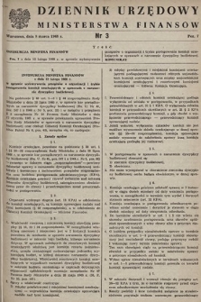 Dziennik Urzędowy Ministerstwa Finansów. 1968, nr 3
