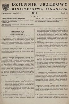 Dziennik Urzędowy Ministerstwa Finansów. 1968, nr 4