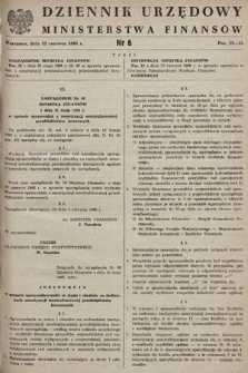 Dziennik Urzędowy Ministerstwa Finansów. 1968, nr 6