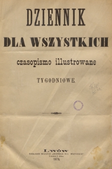 Dziennik dla Wszystkich : czasopismo illustrowane. R.2, 1879, Spis rzeczy