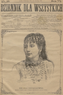 Dziennik dla Wszystkich : czasopismo illustrowane. R.6, 1883, nr 32 + dod.