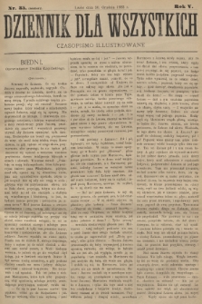 Dziennik dla Wszystkich : czasopismo illustrowane. R.5, 1882, nr 35