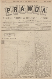 Prawda : tygodnik polityczny, społeczny i literacki. R.17, 1897, nr 5