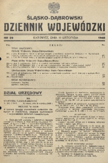 Śląsko-Dąbrowski Dziennik Wojewódzki. 1945, nr 29