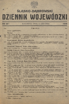 Śląsko-Dąbrowski Dziennik Wojewódzki. 1945, nr 35