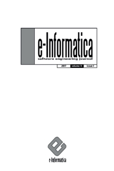 E-Informatica : software engineering journal. Vol. 11, 2017