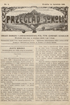 Przegląd Sokoli : organ Okręgu I (Krakowskiego) Pol. Tow. Gimnast. Sokolich. R.1, 1909, nr 8
