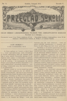 Przegląd Sokoli : organ Okręgu I (Krakowskiego) Polskich Tow. Gimnastycznych Sokolich. R.5, 1913, nr 11