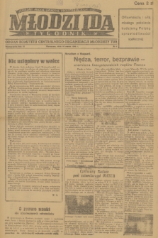 Młodzi Idą : organ Komitetu Centralnego Organizacji Młodzieży TUR. R.3, 1946, nr 7