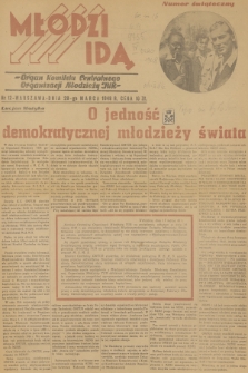 Młodzi Idą : organ Komitetu Centralnego Organizacji Młodzieży TUR. 1948, nr 12