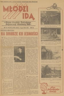 Młodzi Idą : organ Komitetu Centralnego Organizacji Młodzieży TUR. 1948, nr 13