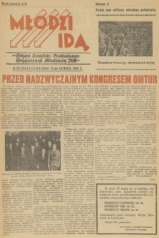 Młodzi Idą : organ Komitetu Centralnego Organizacji Młodzieży TUR. 1948, nr 23