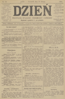 Dzień Polityczny, Społeczny, Ekonomiczny i Literacki. 1904, nr 38