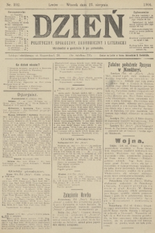 Dzień Polityczny, Społeczny, Ekonomiczny i Literacki. 1904, nr 192