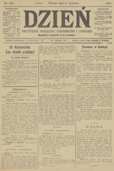 Dzień Polityczny, Społeczny, Ekonomiczny i Literacki. 1904, nr 204