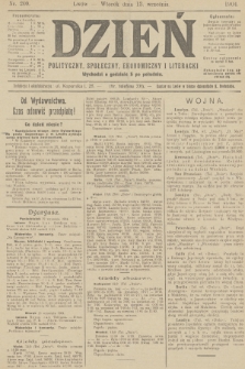 Dzień Polityczny, Społeczny, Ekonomiczny i Literacki. 1904, nr 209