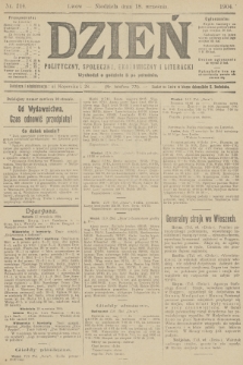 Dzień Polityczny, Społeczny, Ekonomiczny i Literacki. 1904, nr 214