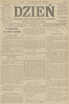 Dzień Polityczny, Społeczny, Ekonomiczny i Literacki. 1904, nr 217